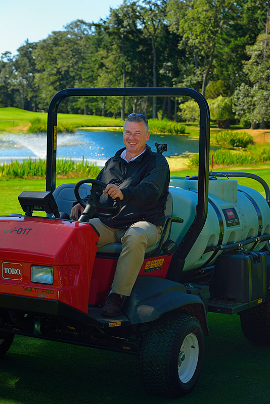 Brian on tractor